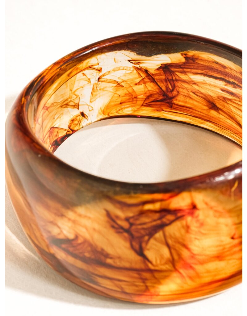 Flanerie Caelia Modern Bold Statement Resin Bangle *3 colors*