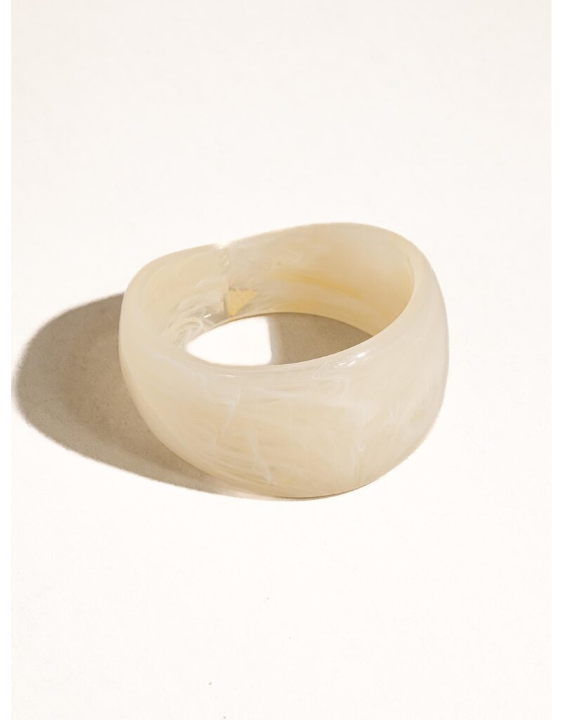 Flanerie Caelia Modern Bold Statement Resin Bangle *3 colors*