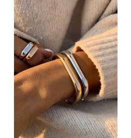 Flanerie Renzi 18K Gold Non-Tarnish Classic Bangle *2 colors*
