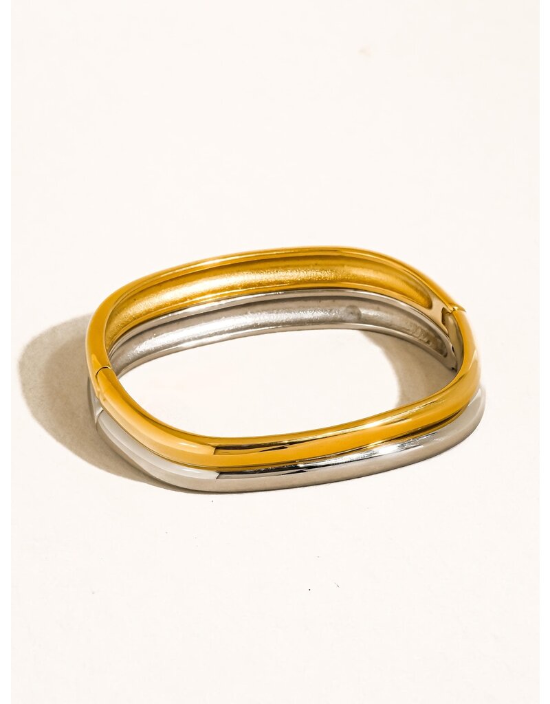 Flanerie Renzi 18K Gold Non-Tarnish Classic Bangle *2 colors*
