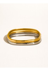 Flanerie Renzi 18K Gold Non-Tarnish Classic Bangle *2 colors*