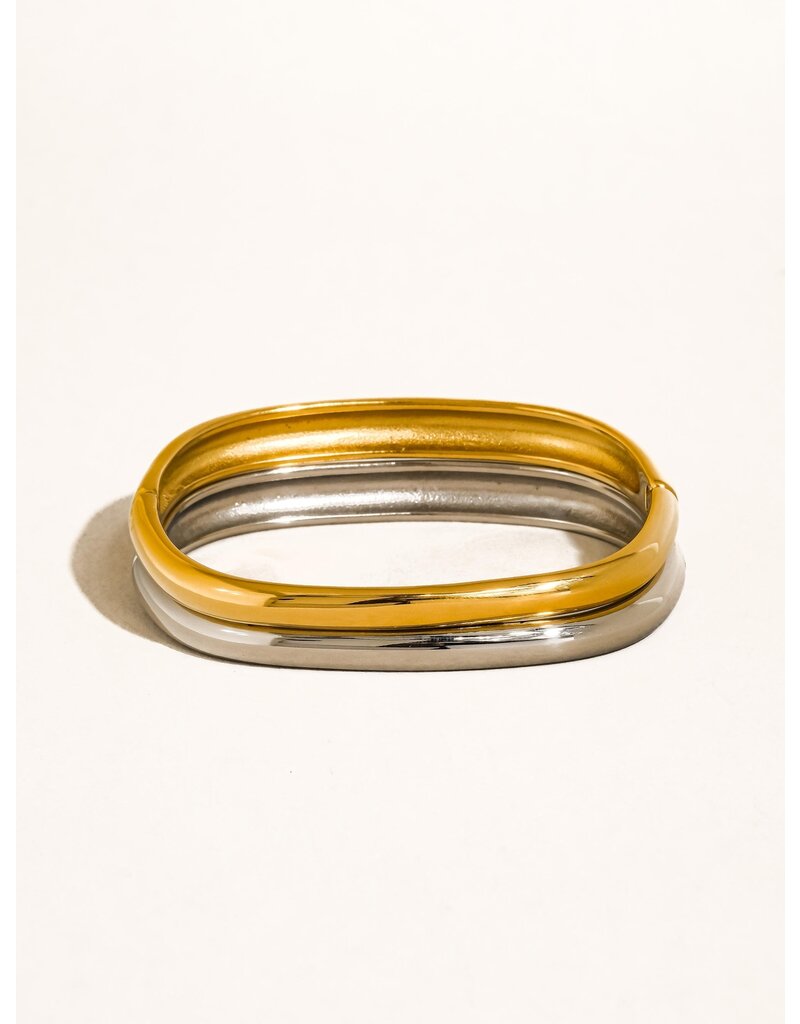 Flanerie Renzi 18K Gold Non-Tarnish Classic Bangle *2 colors*