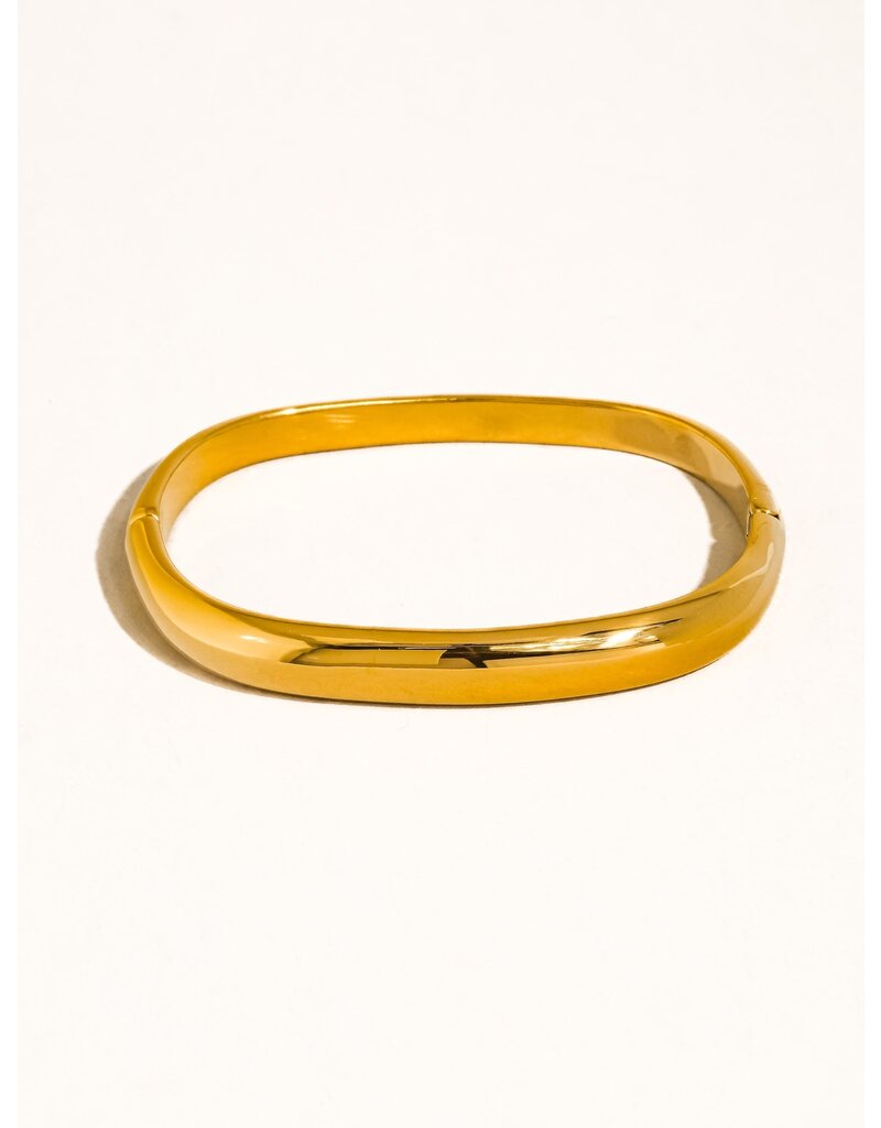 Flanerie Renzi 18K Gold Non-Tarnish Classic Bangle *2 colors*