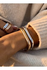 Flanerie Glayce 18K Gold Non-Tarnish Classic Signet Ring *2 colors*