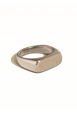 Flanerie Glayce 18K Gold Non-Tarnish Classic Signet Ring *2 colors*