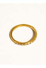 Flanerie Flair 18K Gold Non-Tarnish Thin Cz Band