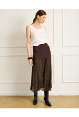 Line and Dot Rhone Mix-Media Skirt