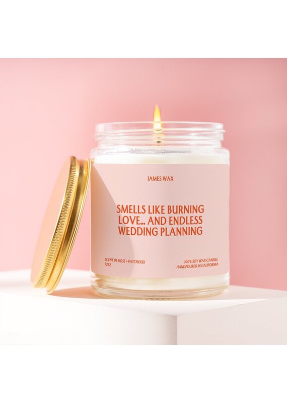 ‘Burning Love & Endless Wedding Planning’ Candle