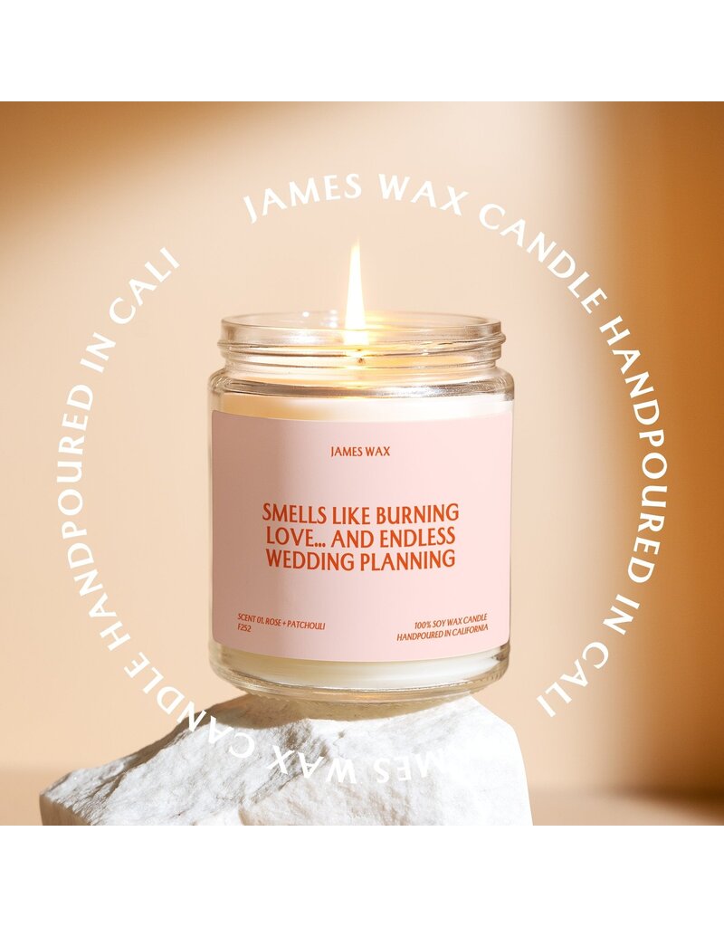 ‘Burning Love & Endless Wedding Planning’ Candle
