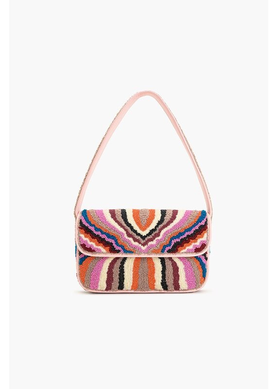 America & Beyond The Soho Tan Tufted Shoulder Bag