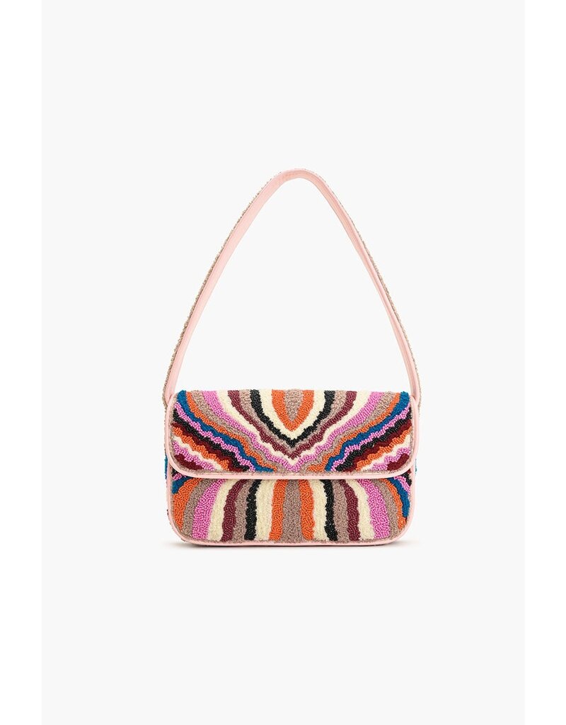America & Beyond The Soho Tan Tufted Shoulder Bag