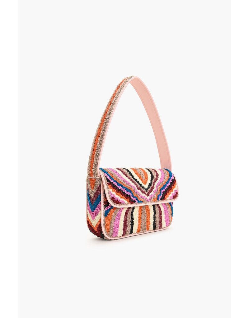America & Beyond The Soho Tan Tufted Shoulder Bag