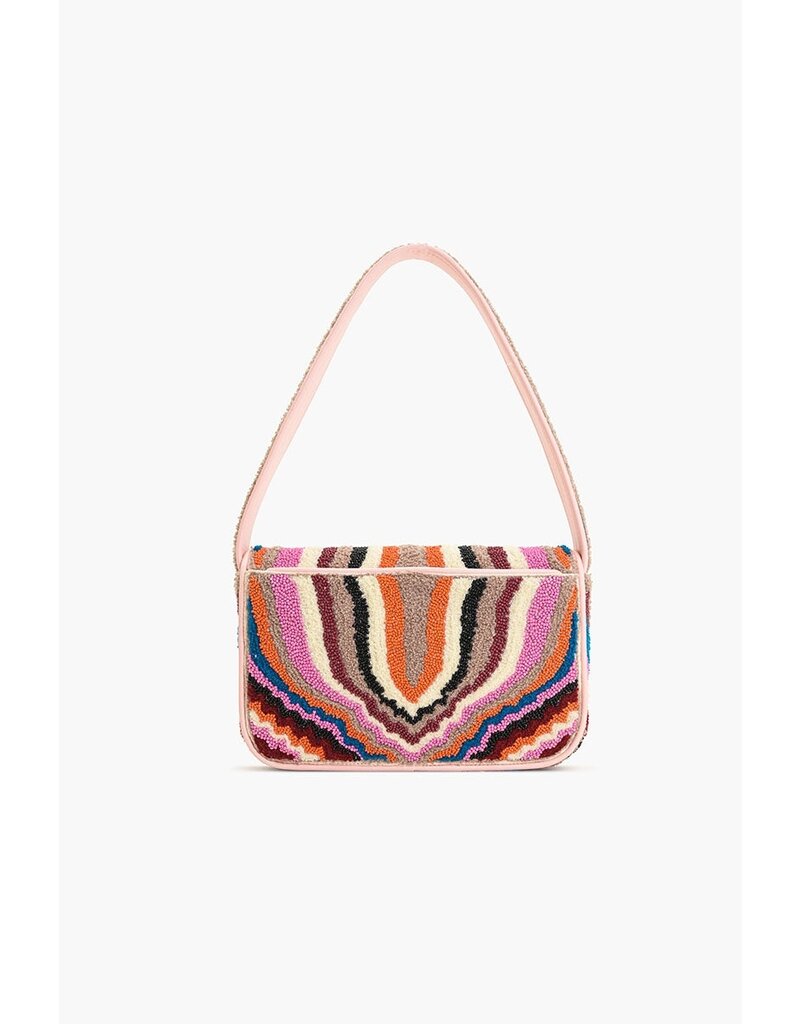America & Beyond The Soho Tan Tufted Shoulder Bag