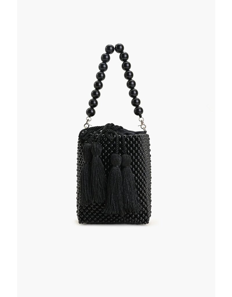 America & Beyond Tahitian Beaded Top Handle Bag