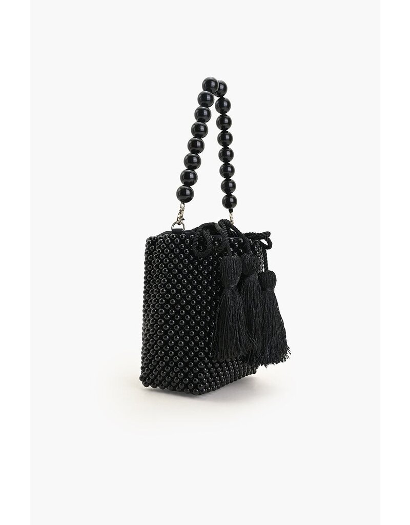 America & Beyond Tahitian Beaded Top Handle Bag