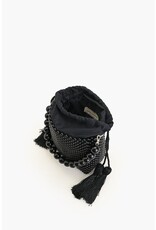 America & Beyond Tahitian Beaded Top Handle Bag