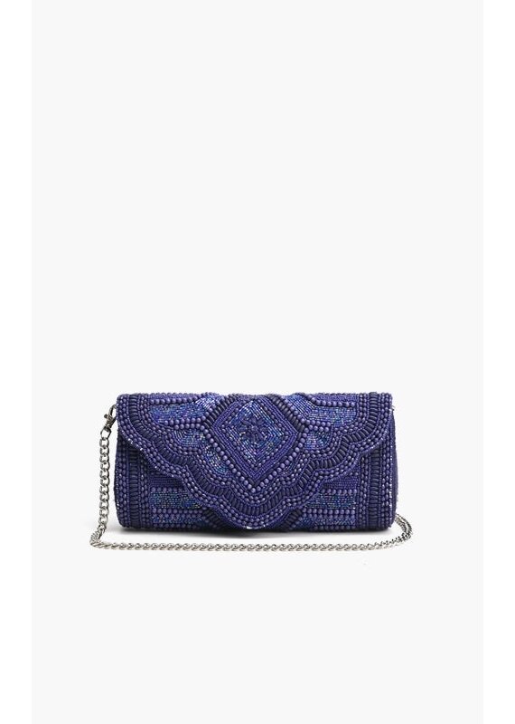 America & Beyond Sapphire Starlight Evening Clutch