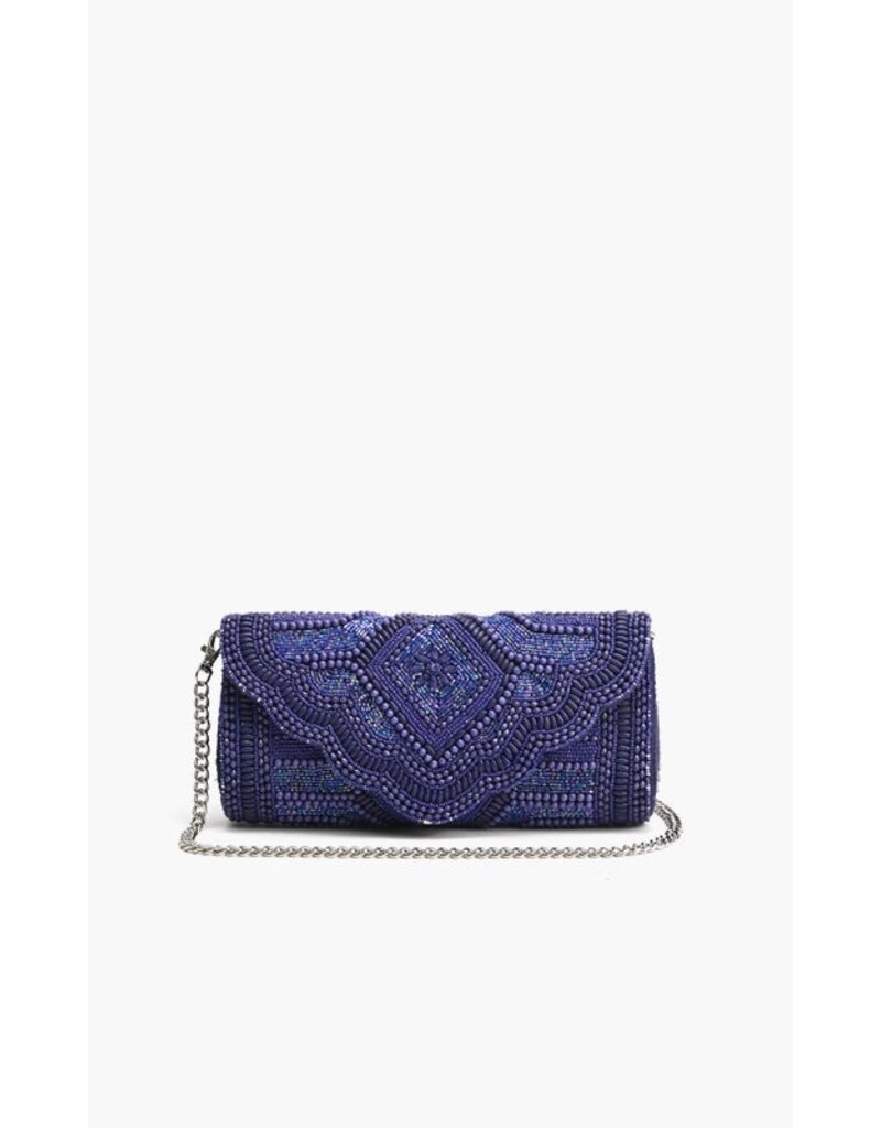 America & Beyond Sapphire Starlight Evening Clutch