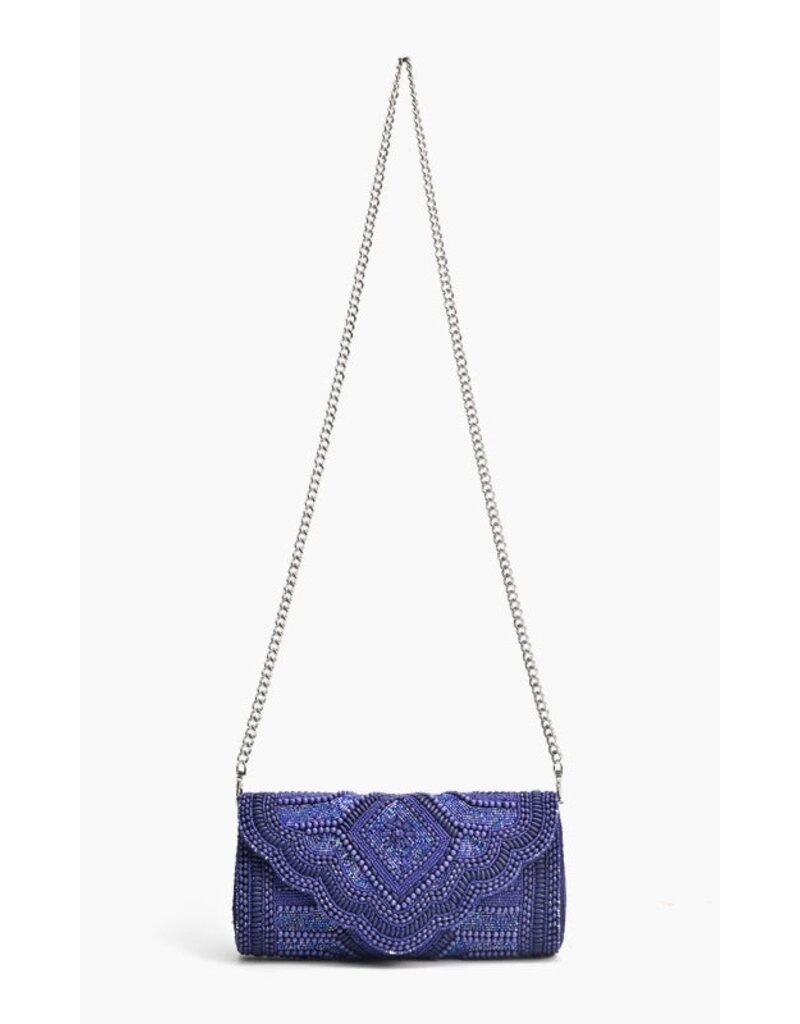 America & Beyond Sapphire Starlight Evening Clutch