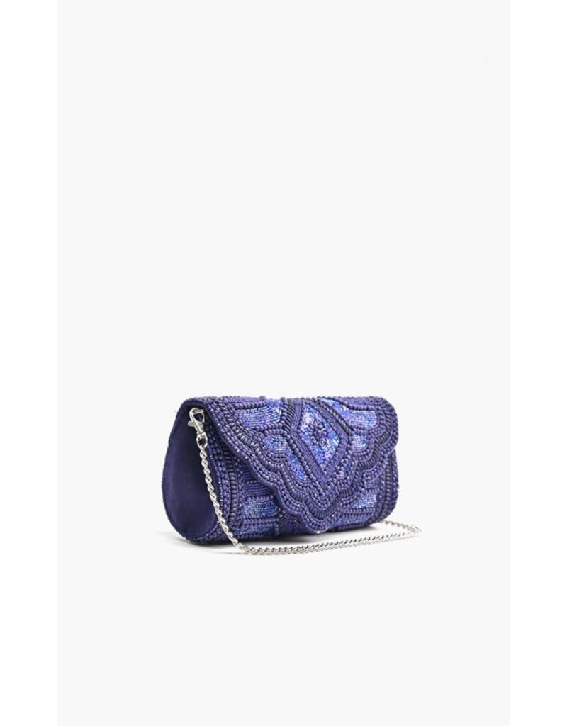 America & Beyond Sapphire Starlight Evening Clutch