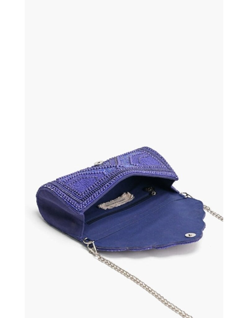 America & Beyond Sapphire Starlight Evening Clutch