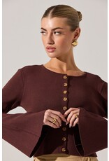 ASTR Nylah Bell Sleeve Cardigan