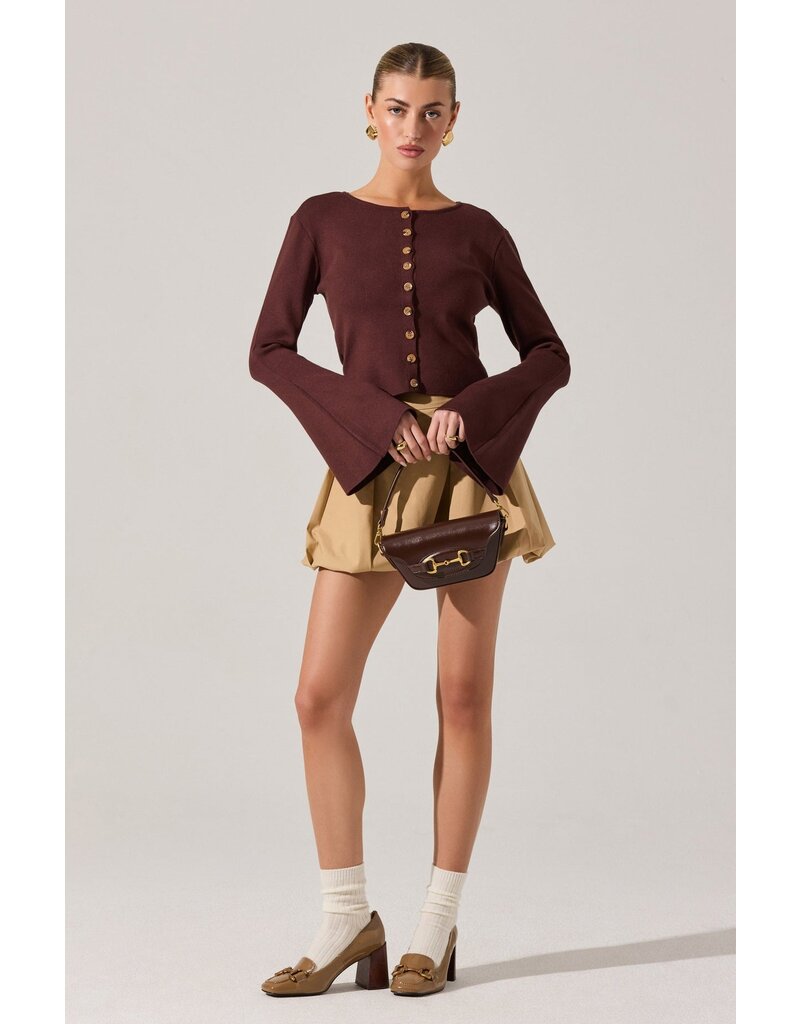 ASTR Nylah Bell Sleeve Cardigan