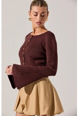 ASTR Nylah Bell Sleeve Cardigan
