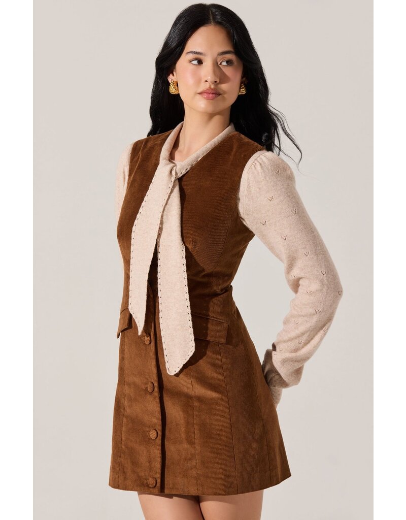 ASTR Gisselle Corduroy Mini Dress
