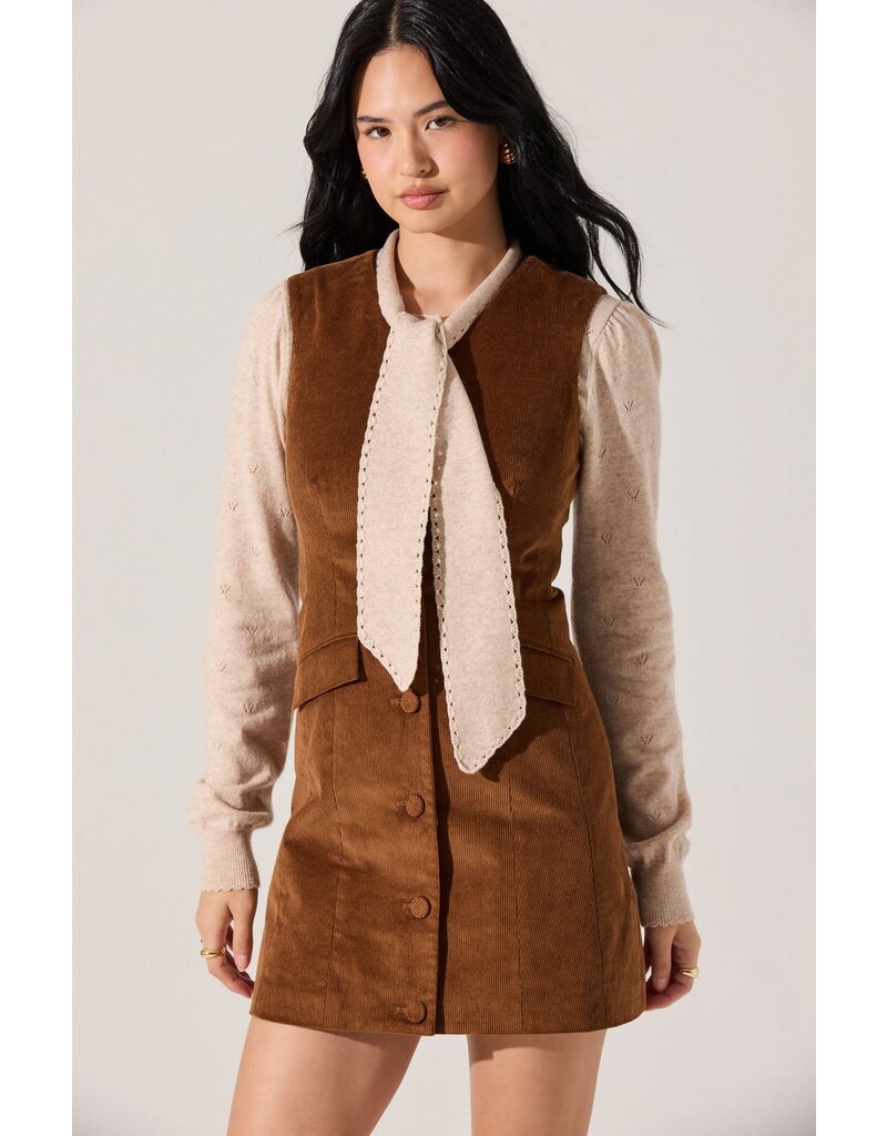 ASTR Gisselle Corduroy Mini Dress
