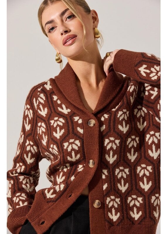 ASTR Marcenia Shawl Collar Cardigan