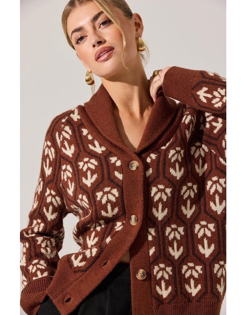 ASTR Marcenia Shawl Collar Cardigan