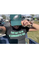 Too Hot To Be A Cowboys Fan Baby Tee