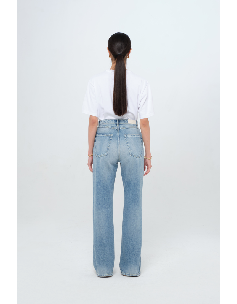 Icon Denim Blue Slim Flared Jeans