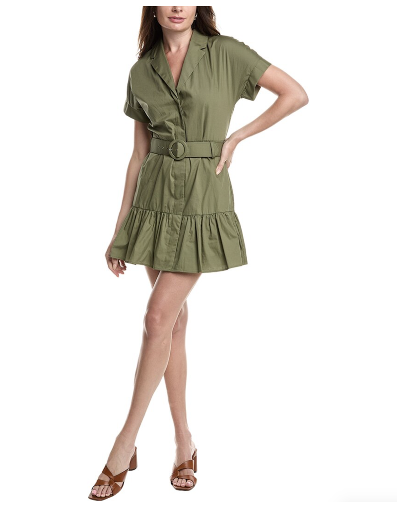 Hutch Peach Belted Mini Dress