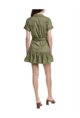 Hutch Peach Belted Mini Dress