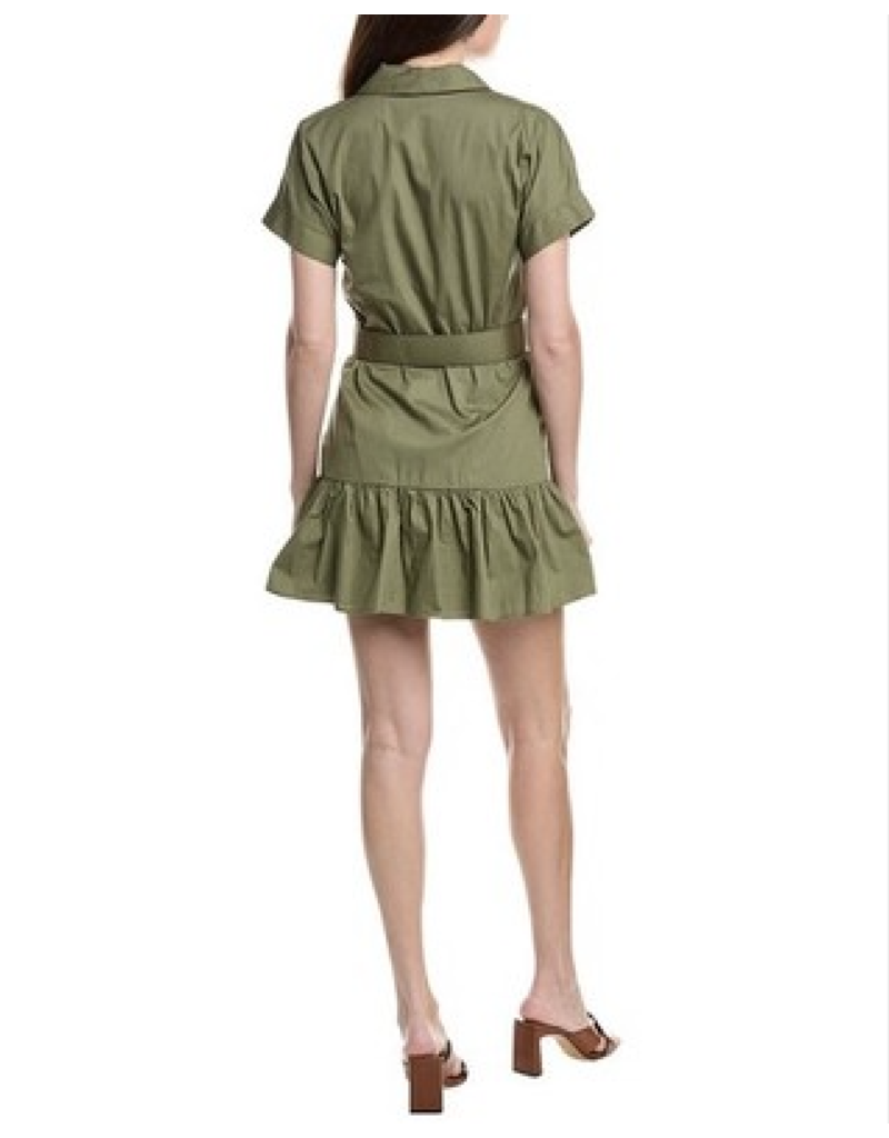 Hutch Peach Belted Mini Dress