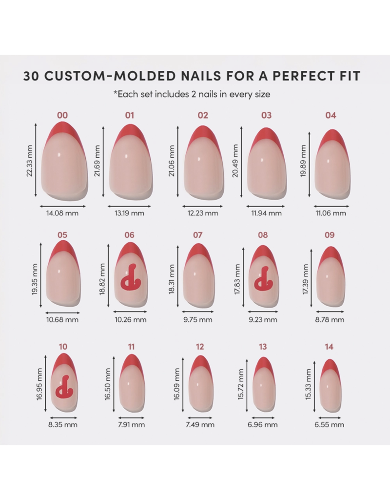 Glamnetic Philadelphia Phillies Press-On Nail Set