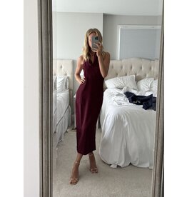 ASTR Alanna Halter Cowl Neck Dress