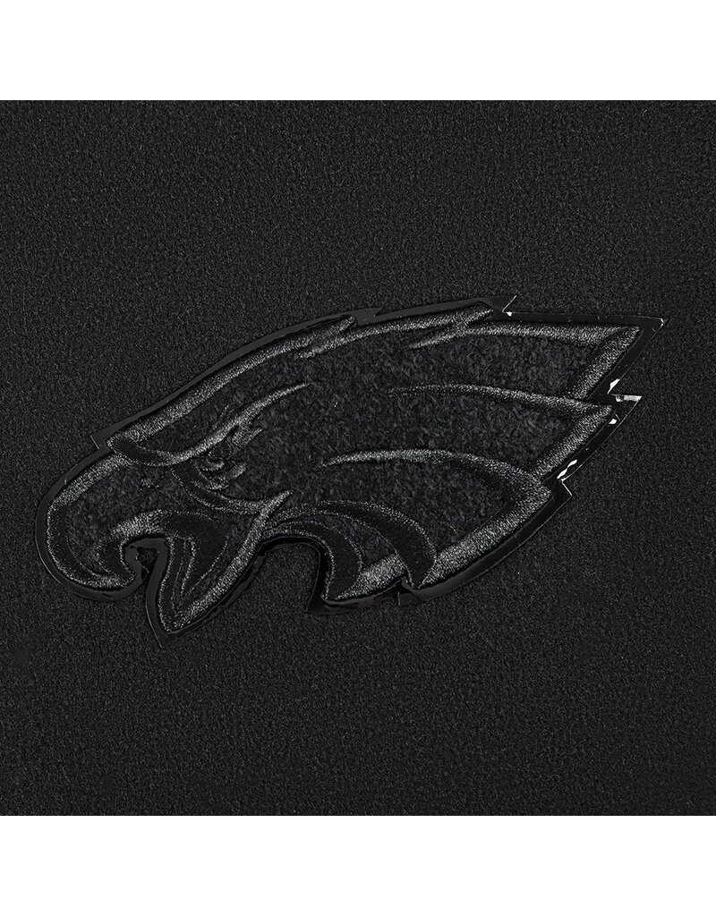 Pro Standard Philadelphia Eagles Women's Triple Black Varsity Jacket