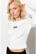 Pretty Garbage Ollie Olive Beaded Top