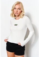 Pretty Garbage Ollie Olive Beaded Top