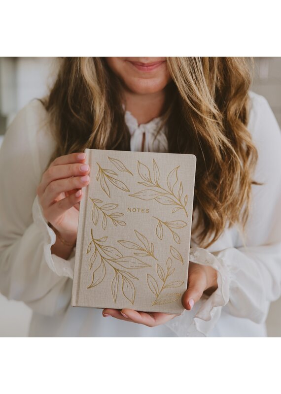 Sweet Water Decor Gold Leaves Notes Journal
