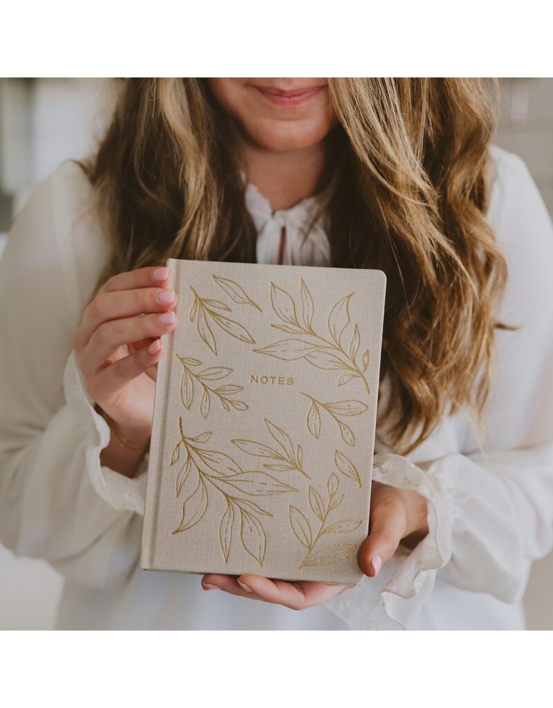 Sweet Water Decor Gold Leaves Notes Journal