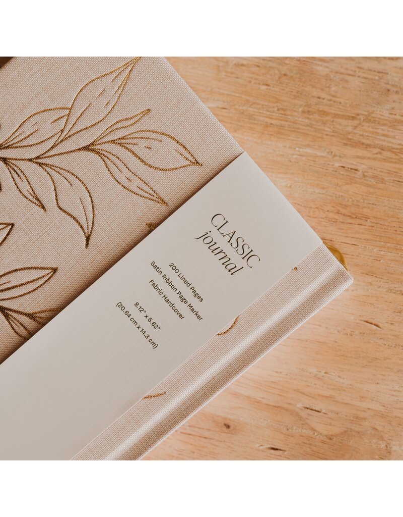 Sweet Water Decor Gold Leaves Notes Journal