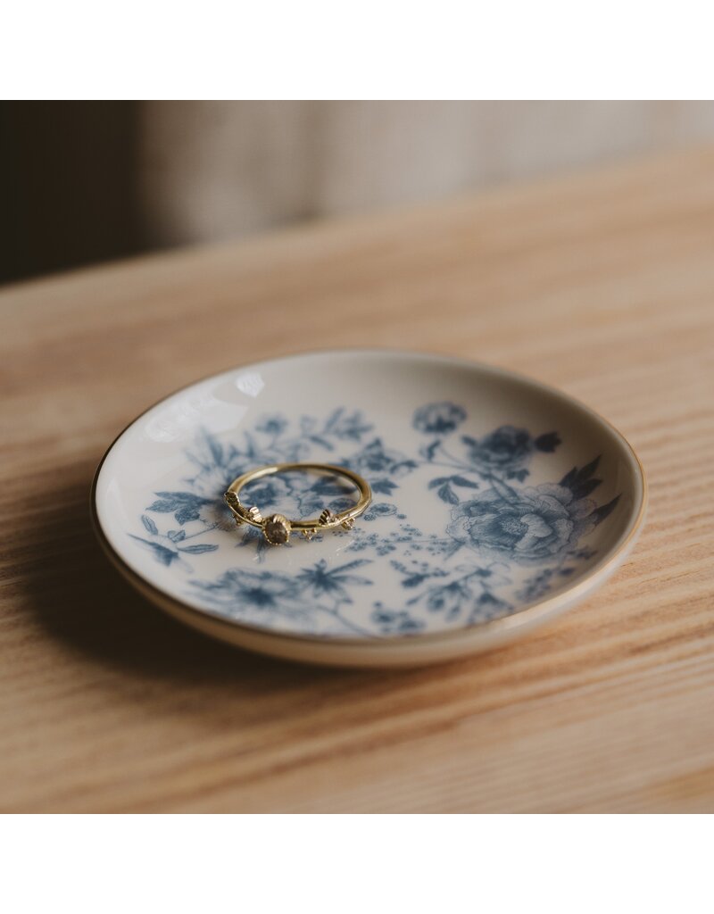 Sweet Water Decor Blue Delft Jewelry Dish