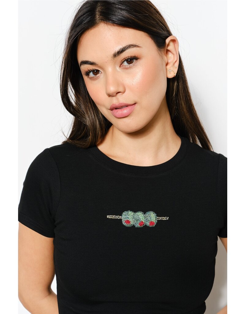 Pretty Garbage Olives Bead Tee