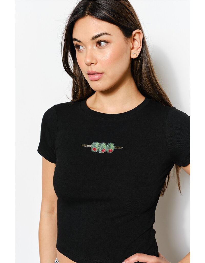 Pretty Garbage Olives Bead Tee