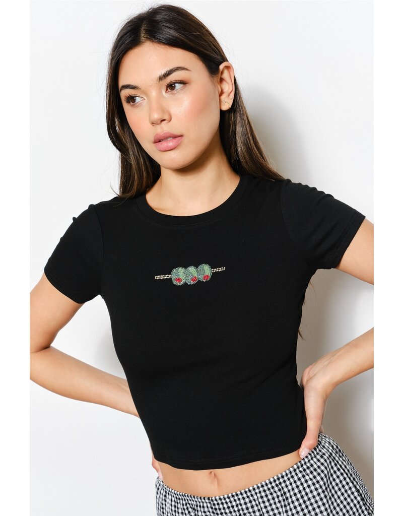Pretty Garbage Olives Bead Tee
