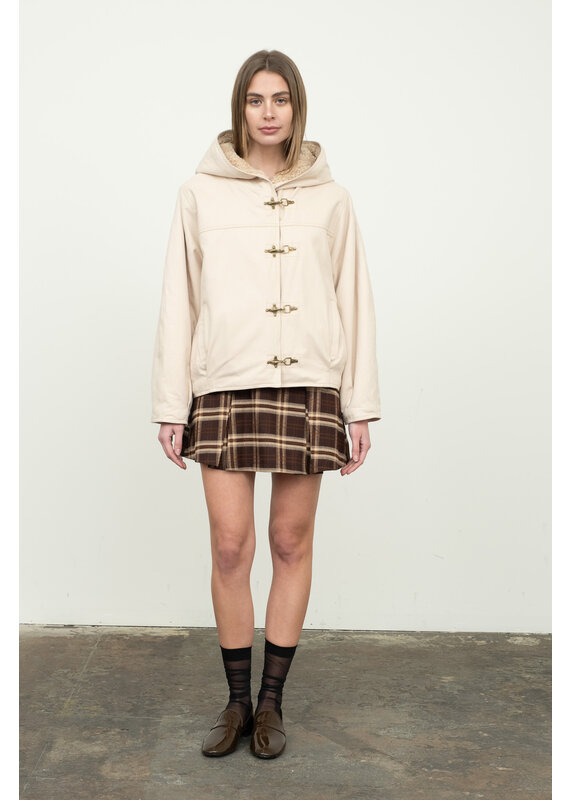 Moon River Jules Toggle Teddy-Lined Jacket
